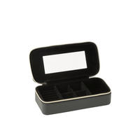 SCHMUCKBOX - Schwarz, Basics, Karton/Textil (24/11,5/6cm) - Ambia Home