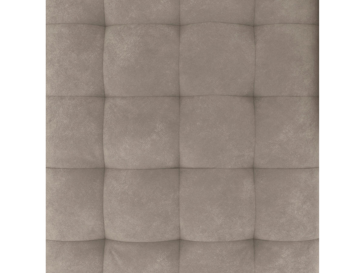 ECKSOFA PALERMO in Velours Taupe  - Taupe/Schwarz, Basics, Kunststoff/Textil (213/154cm) - Livetastic