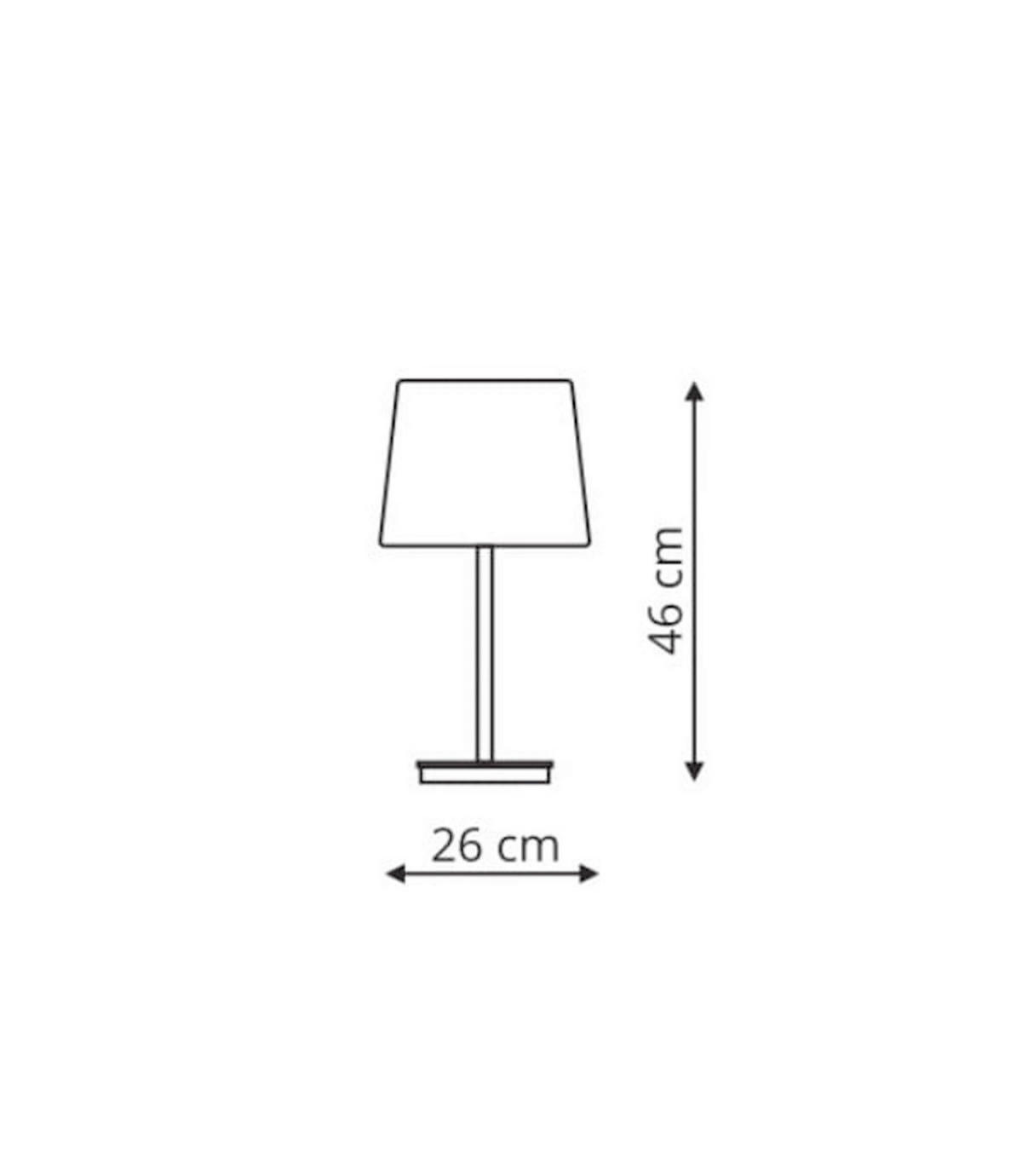 TISCHLEUCHTE Marbella  46/26/26 cm  - Schwarz, Design, Kunststoff/Textil (46/26/26cm)