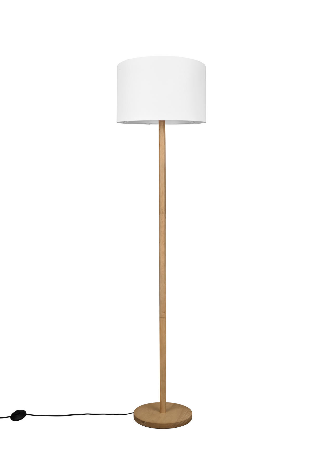 STEHLEUCHTE - Weiss/Naturfarben, Design, Holz/Textil (40/162cm) - Trio Leuchten