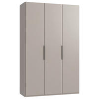 DREHTÜRENSCHRANK 150/236/58 cm,  in Sahara, 3 Tür(en)  - Schwarz/Sahara, MODERN, Holzwerkstoff/Metall (150/236/58cm) - MID.YOU