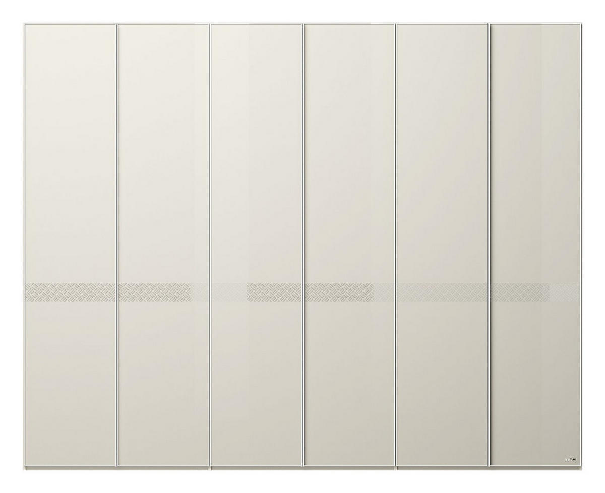 DREHTÜRENSCHRANK in Sandfarben  - Sandfarben/Chromfarben, Design, Glas/Holzwerkstoff (298/240/68cm) - Joop!
