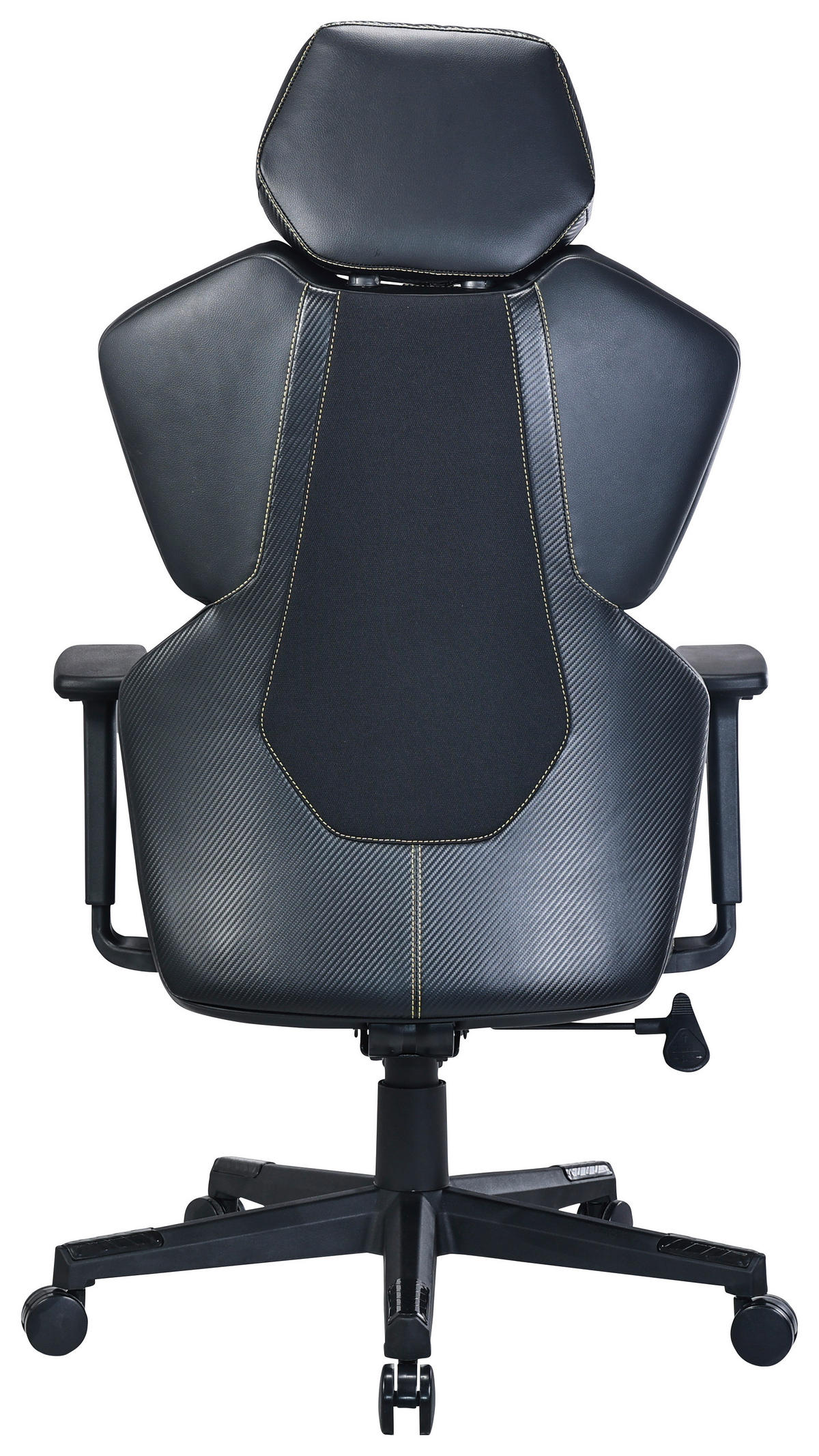 GEJMERSKA STOLICA  žuta, crna   - žuta/crna, Dizajnerski, metal/tekstil (68/119,5-129/64cm) - Novel