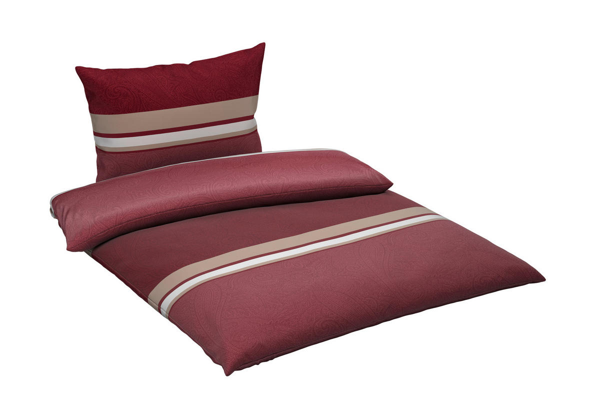 BETTWÄSCHE Mavie Satin 140/200 cm  - Rot, KONVENTIONELL, Textil (140/200cm) - Novel