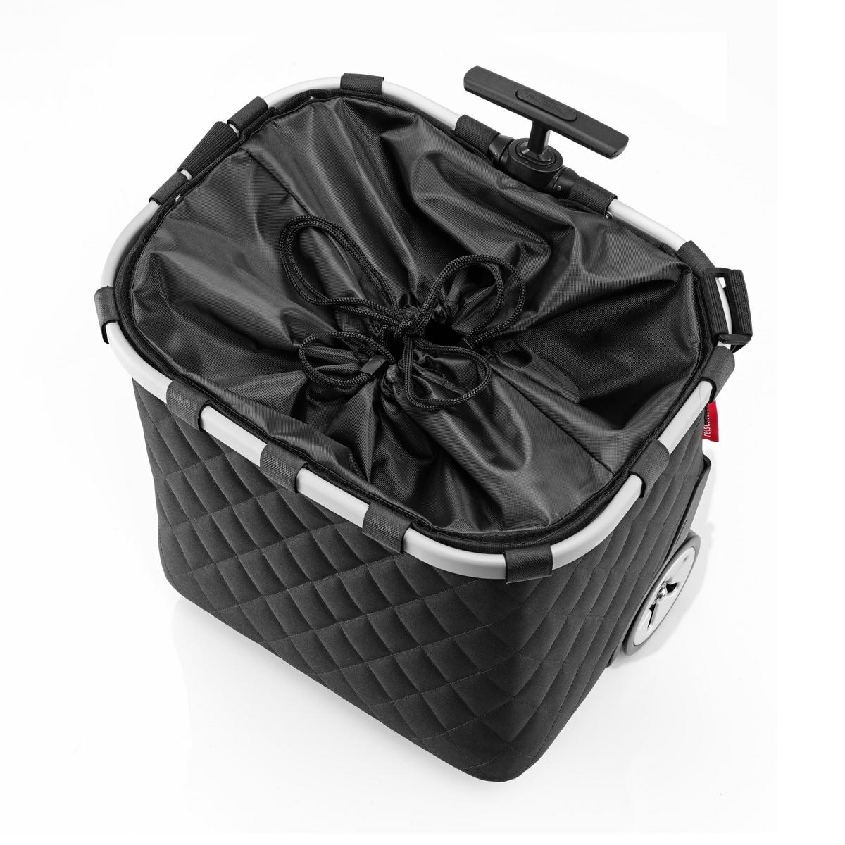 BEVÁSÁRLÓKOCSI - ezüst/fekete, Basics, textil/fém (42/47,5/32cm) - Reisenthel