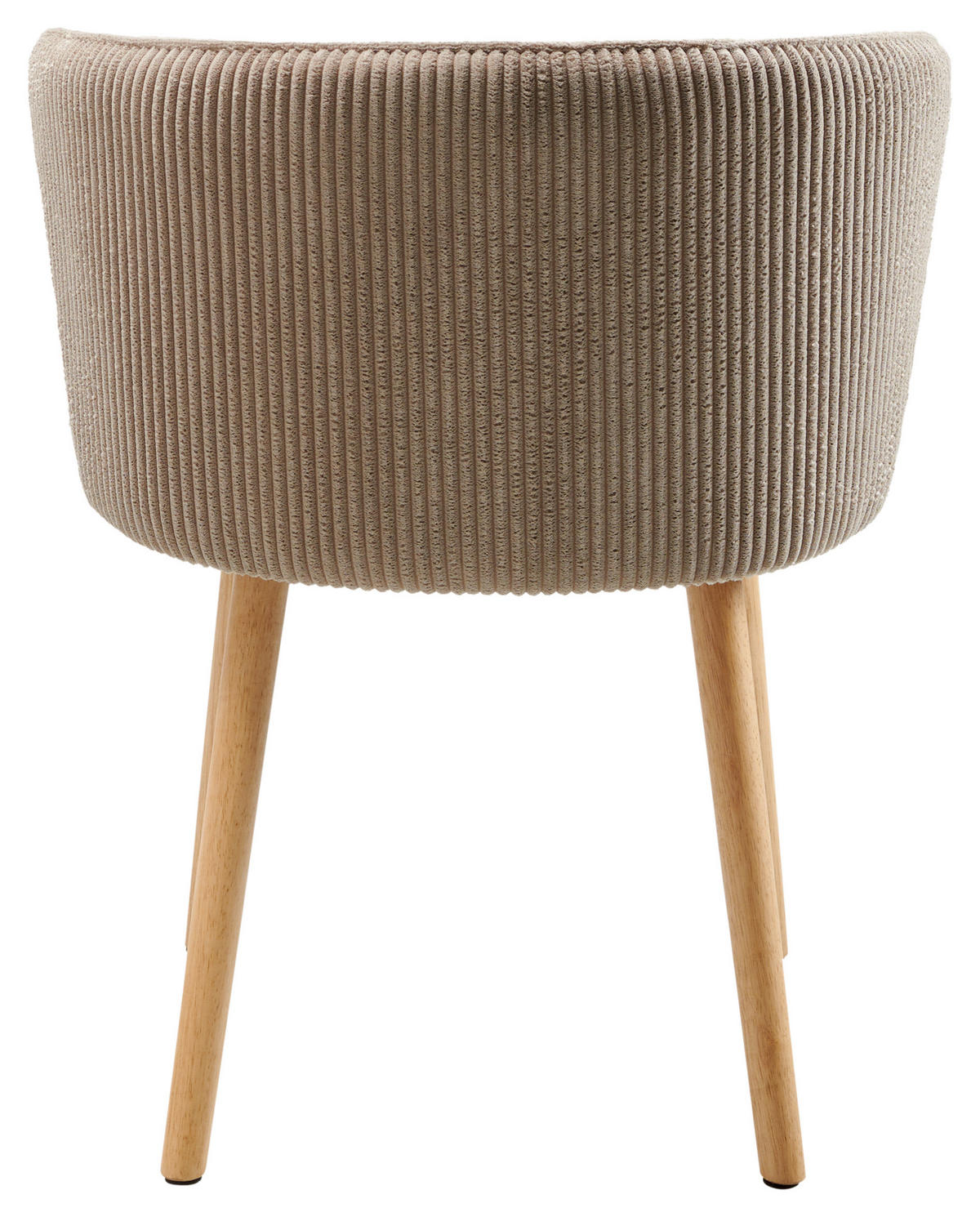STUHL Cord Braun, Naturfarben Buche massiv  - Braun/Naturfarben, LIFESTYLE, Holz/Textil (61/79/61cm) - MID.YOU