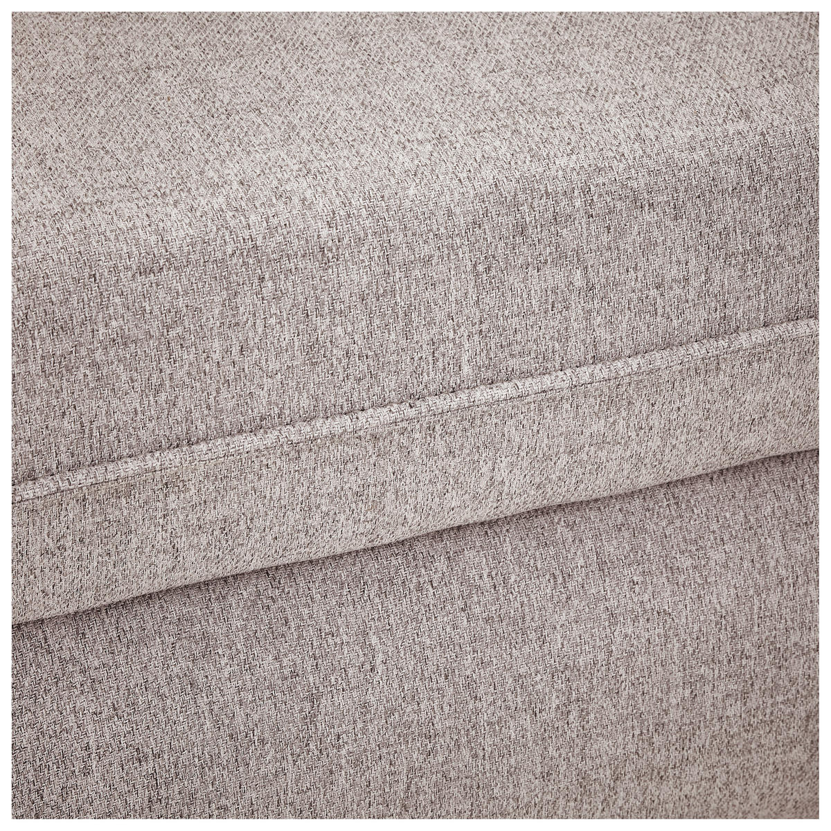 ECKSOFA Greige Flachgewebe  - Greige/Schwarz, MODERN, Kunststoff/Textil (182/237cm) - Carryhome