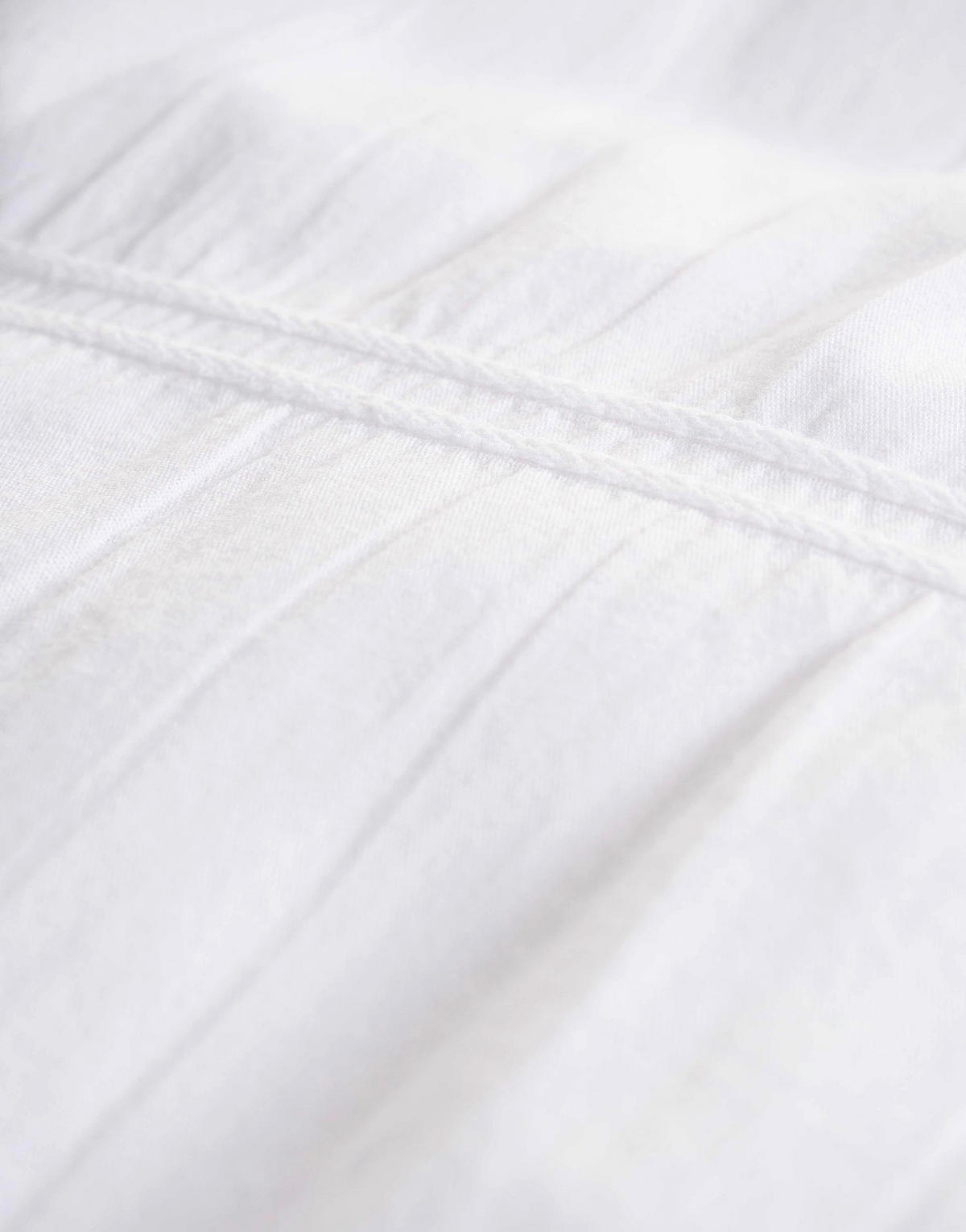 BETTWÄSCHE Zinnia Satin, Seersucker 200/200 cm  - Weiß, KONVENTIONELL, Textil (200/200cm) - Essenza