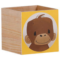 BOX - Gelb, KONVENTIONELL, Holz (30/30/29cm)