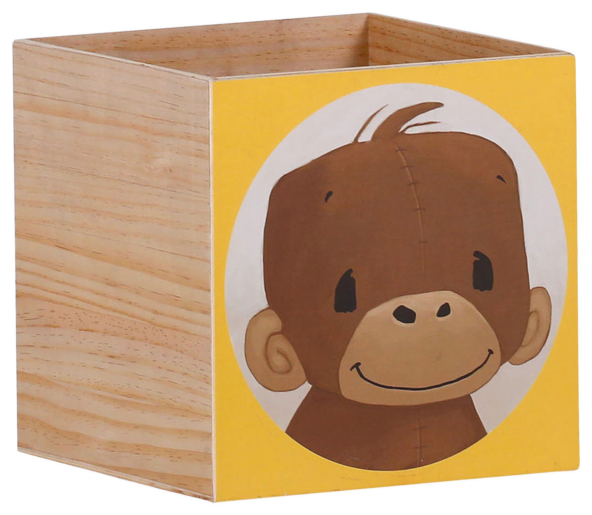 BOX - Gelb, KONVENTIONELL, Holz (30/30/29cm)