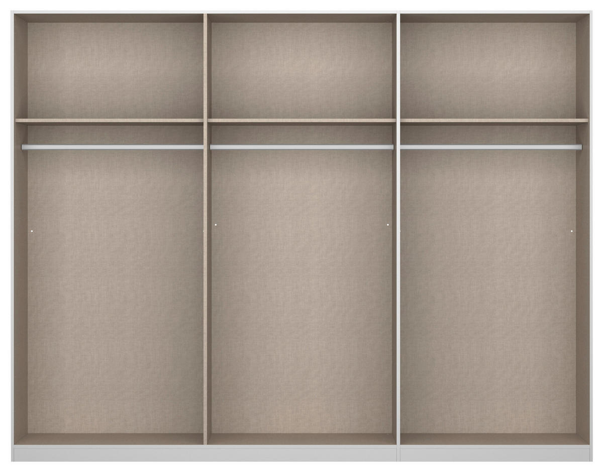 DREHTÜRENSCHRANK  in Grau, Eiche Artisan  - Alufarben/Eiche Artisan, MODERN, Holzwerkstoff/Metall (271/210/54cm) - Rauch Möbel