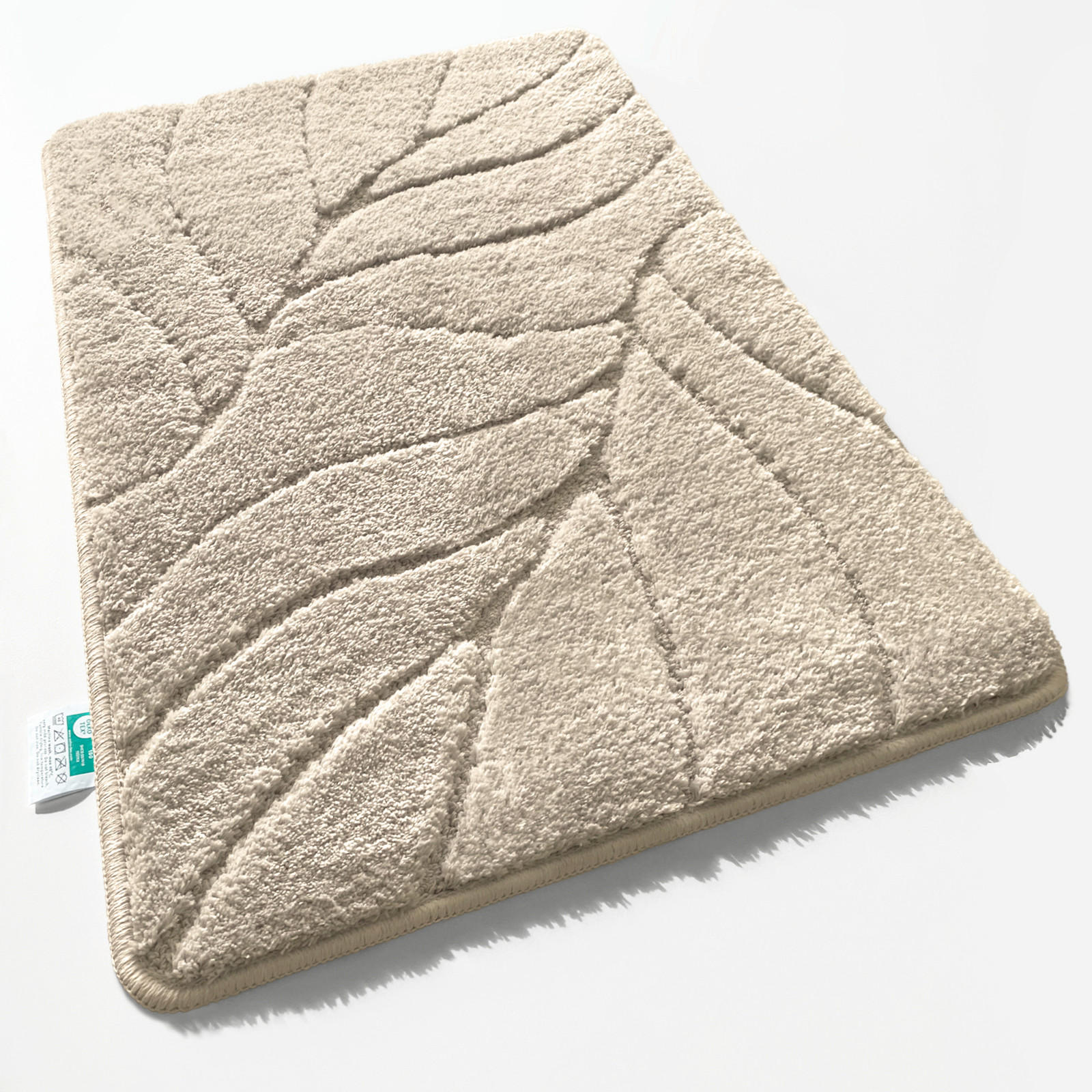 BADEMATTE Maris Elfenbein 60/120 cm  - Elfenbein, Basics, Kunststoff/Textil (60/120cm) - Floordirekt