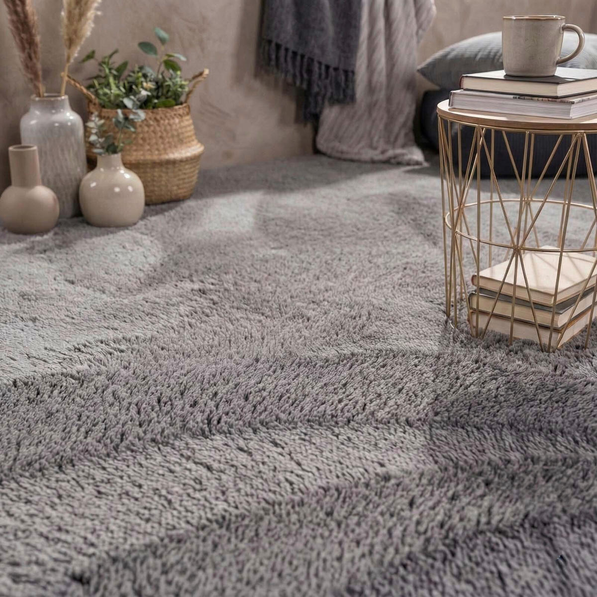FLACHWEBETEPPICH Wohnzimmer 80/150 cm Madrid Hellgrau rechteckig  - Hellgrau, KONVENTIONELL, Textil (80/150cm) - Novel