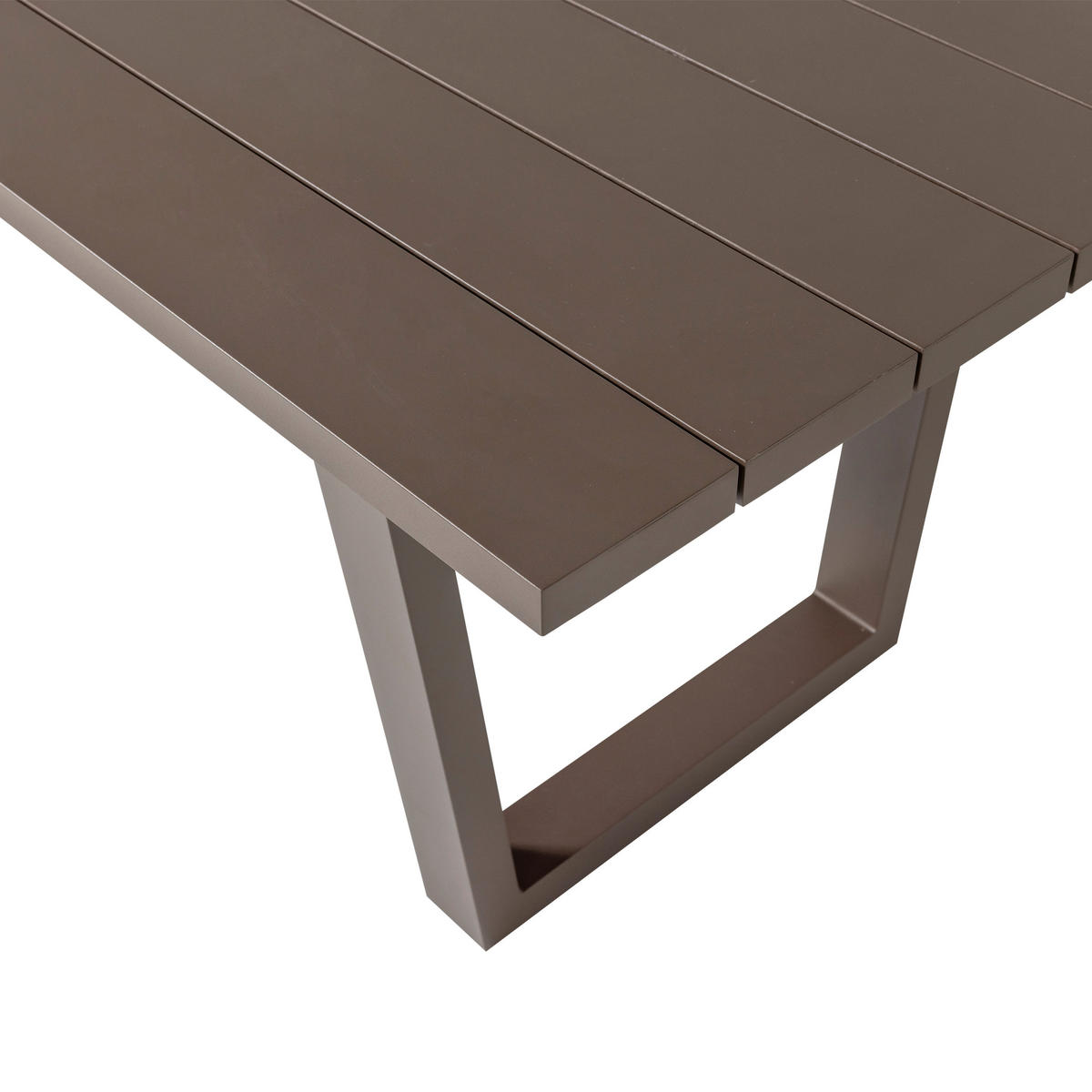 GARTENTISCH 240/87/75 cm Metall rechteckig  - Braun, MODERN, Metall (240/87/75cm) - Livetastic