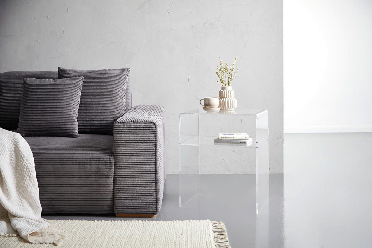 ODKLÁDACÍ STOLEK, čiré - čiré, Design, plast (50/38/60cm) - Xora