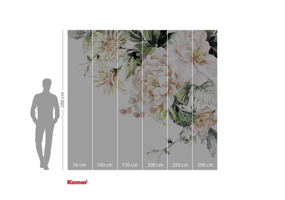 FOTOTAPET 300/280 cm  - multicolor, Trend, papper (300/280cm) - Komar
