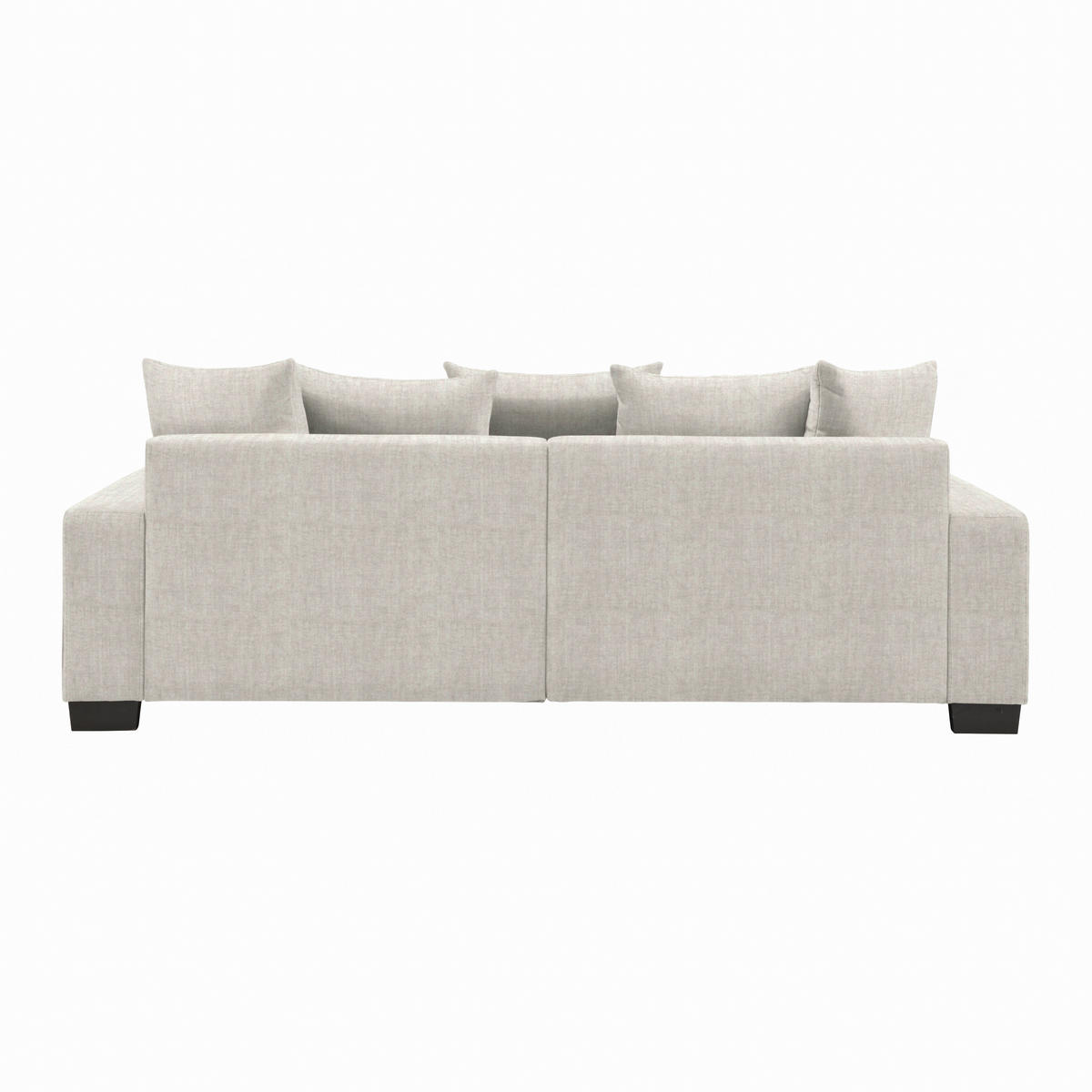 BIG SOFFA i cremefärgad  - svart/cremefärgad, Modern, trä (246/93/124cm) - MID.YOU