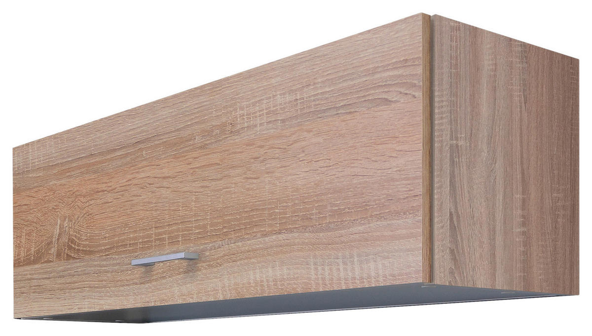 KÜCHENOBERSCHRANK 100/32/32 cm  in Sonoma Eiche  - Alufarben/Sonoma Eiche, KONVENTIONELL, Holzwerkstoff/Kunststoff (100/32/32cm) - FlexWell