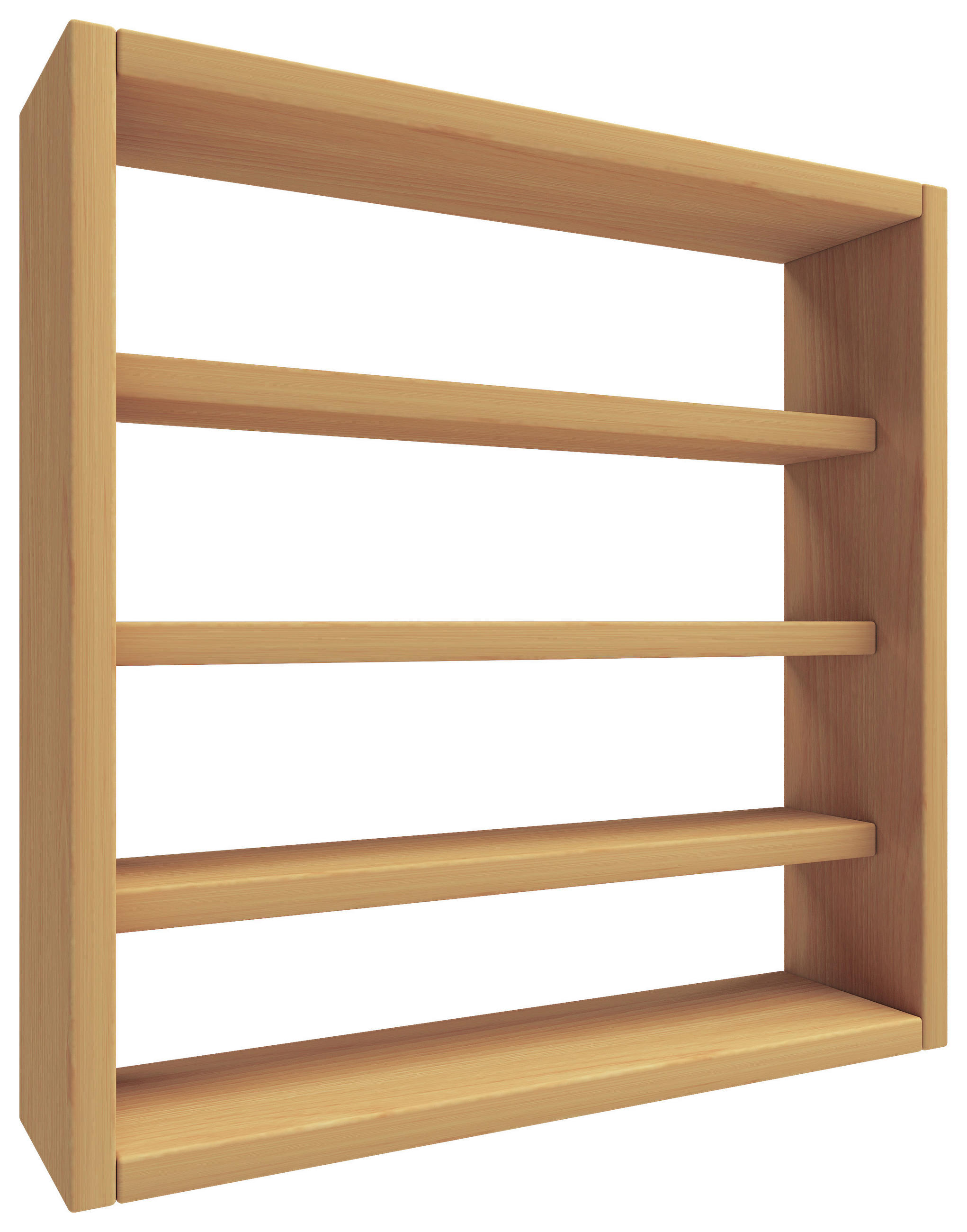 WANDREGAL 40/40/10 cm  - Buchefarben, Design, Holzwerkstoff (40/40/10cm) - MID.YOU