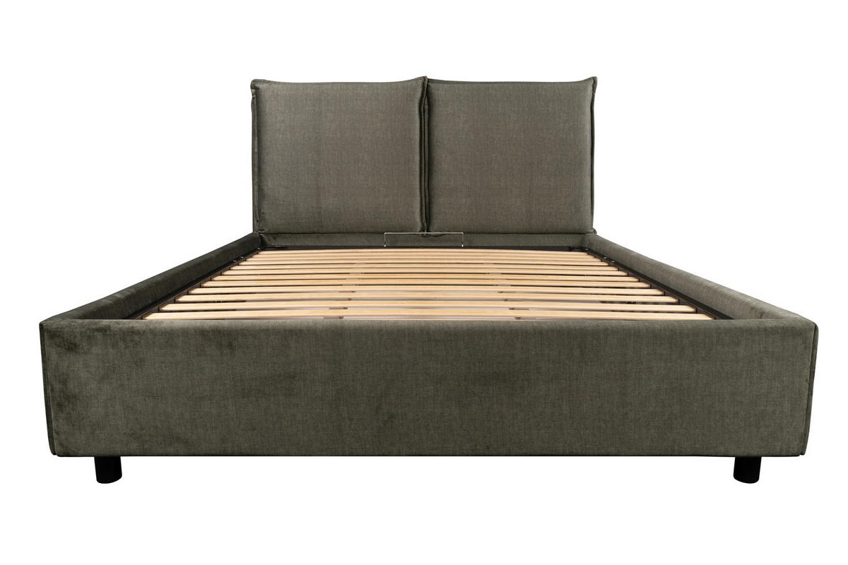 Pat Tapitat, 160/200 cm,  - verde, Modern, lemn/textil (160/200cm) - Hom`in