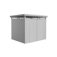 GERÄTEHAUS 275/222/235 cm  - Silberfarben, Design, Metall (275/222/235cm) - Biohort