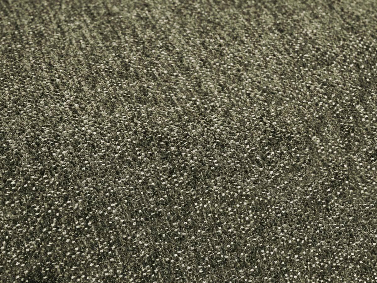 ECKSOFA Ottomane links  EVEREST Grün Flachgewebe  - Schwarz/Grün, MODERN, Kunststoff/Textil (210/352cm)