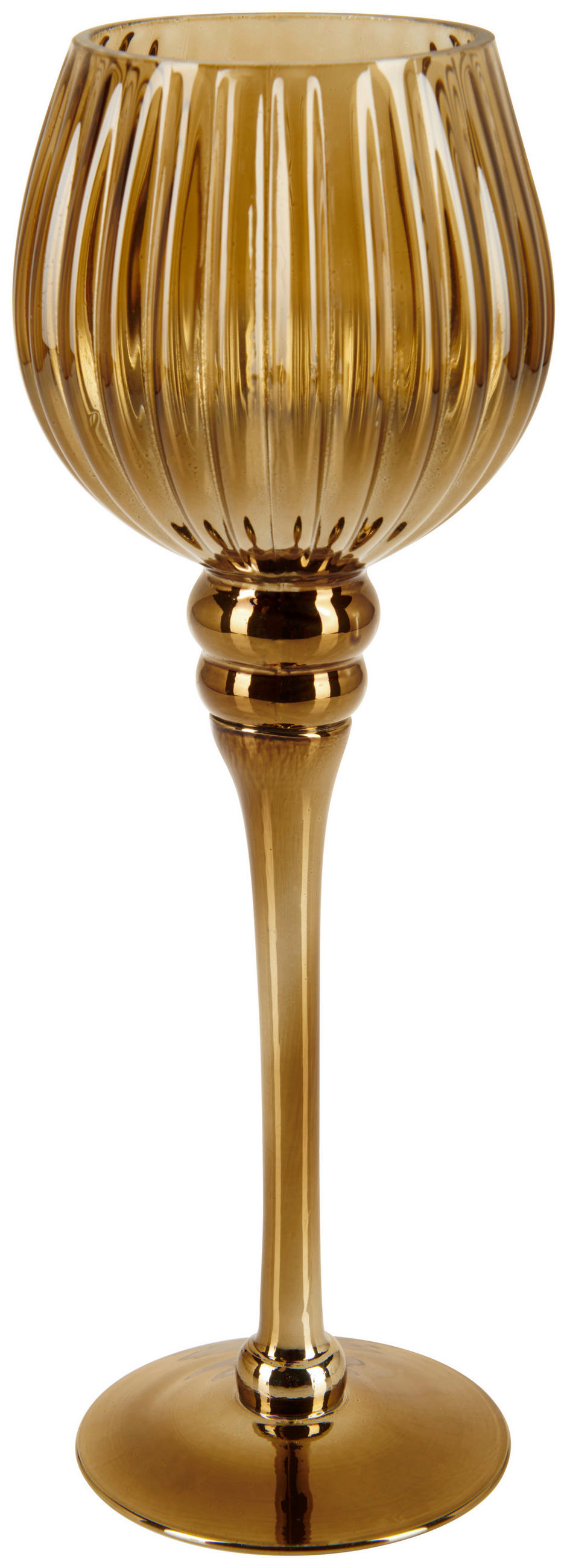 WINDLICHT - Braun, LIFESTYLE, Glas (10/30cm) - Ambia Home