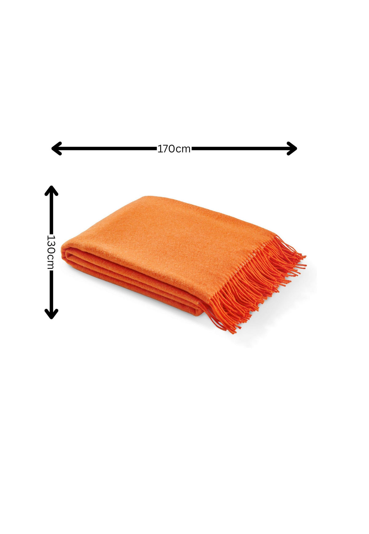 PLÄD 130/170 cm  - orange, Basics, textil (130/170cm) - FYNCH-HATTON