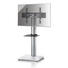 TV-RACK Glas, Metall Schwarz, Silberfarben, Weiß - Silberfarben/Schwarz, KONVENTIONELL, Glas/Metall (68/130/54cm) TV-RACK Glas, Metall Schwarz, Silberfarben, Weiß - Silberfarben/Schwarz, KONVENTIONELL, Glas/Metall (68/130/54cm)
