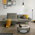 ECKSOFA  in Chenille Graubraun  170-195/280 cm  - Graubraun/Schwarz, Design, Textil/Metall (170-195/280cm) - Dieter Knoll