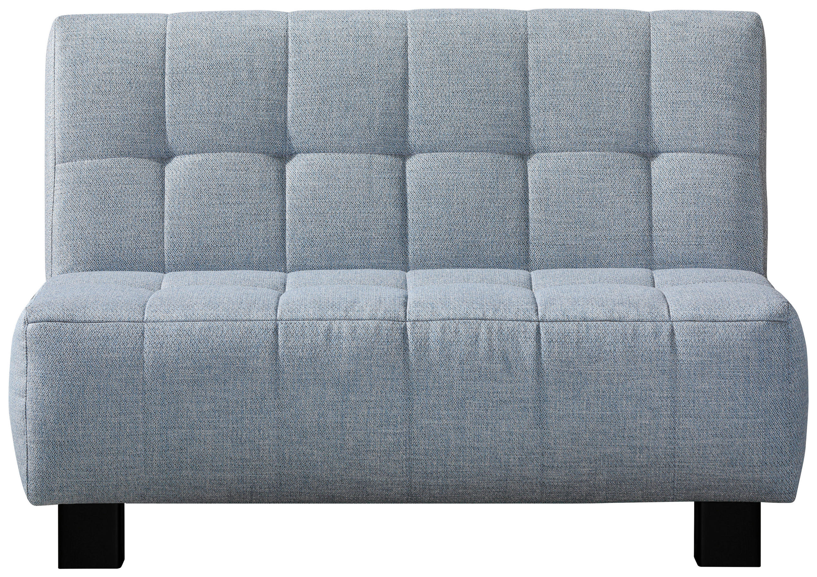 SCHLAFSOFA Hellblau  - Schwarz/Hellblau, Design, Textil/Metall (125/92/102cm) - Novel