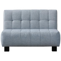 SCHLAFSOFA in Textil Hellblau  - Schwarz/Hellblau, Design, Textil/Metall (125/92/102cm) - Novel