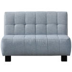 SCHLAFSOFA  in Hellblau  - Schwarz/Hellblau, Design, Textil/Metall (125/92/102cm) - Novel