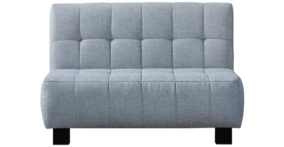 SCHLAFSOFA Hellblau  - Schwarz/Hellblau, Design, Textil/Metall (125/92/102cm) - Novel