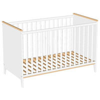 GITTERBETT 145/75/84 cm  - Naturfarben/Weiß, KONVENTIONELL, Holz (145/75/84cm) - Jimmylee