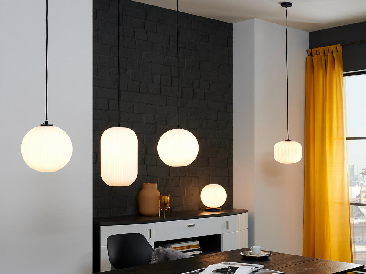 ZÁVĚSNÉ SVÍTIDLO, 100/150 cm  - černá, Design, kov (100/150cm) - Dieter Knoll