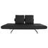 SCHLAFSOFA Lederlook Schwarz - Chromfarben/Schwarz, Design, Textil/Metall (210/68/90cm) - Innovation