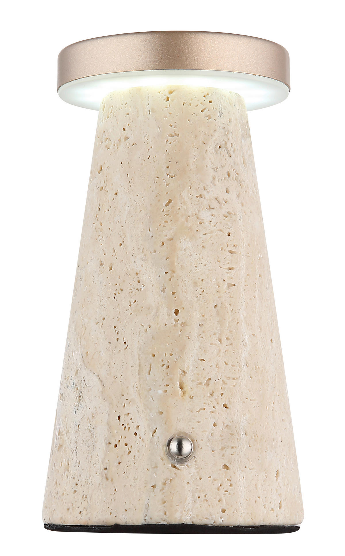 STOLNÍ LAMPA NA BATERIE, dotykový stmívač, 9/16 cm  - šedá/bílá, Design, kov/plast (9/16cm) - Globo