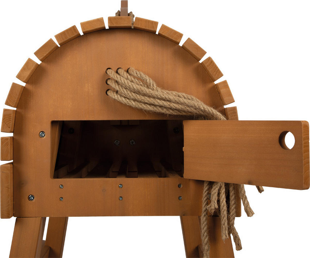 KLETTERGERÜST - Braun, Basics, Holz (111/111/53cm) - small foot