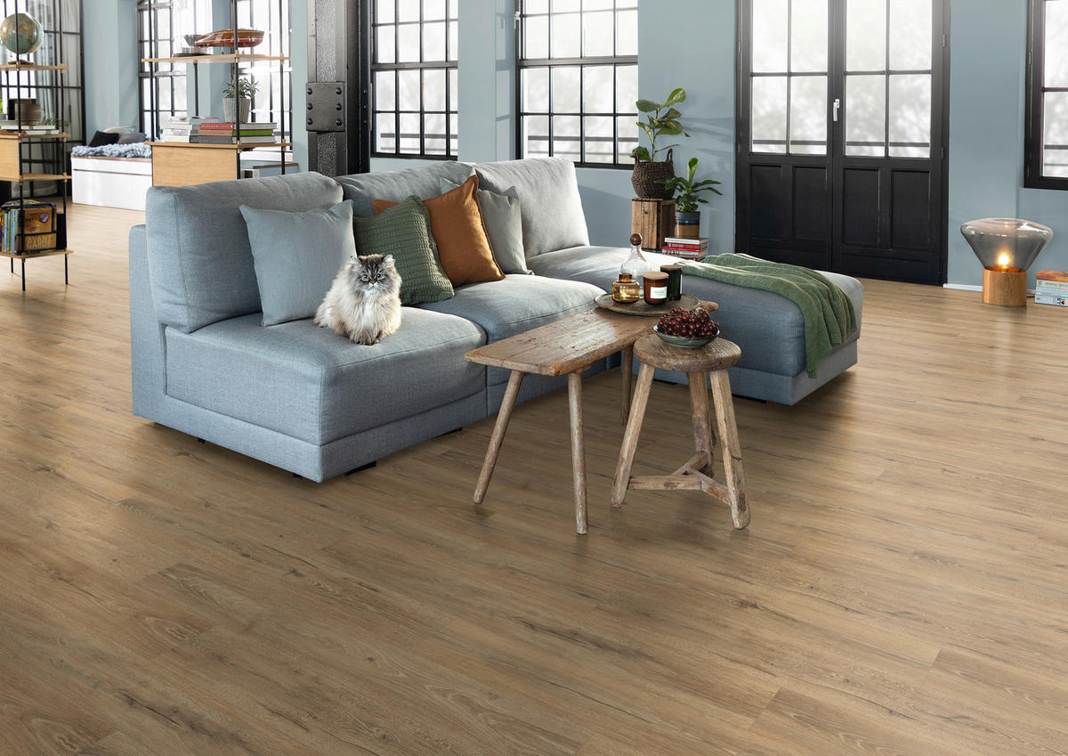 LAMINATBODEN Melba Eiche EGGER Nature Sense Aqua  per  m² - Eichefarben/Braun, KONVENTIONELL, Holzwerkstoff (129.2/19.3/1cm) - Egger Holzwerkstoffe