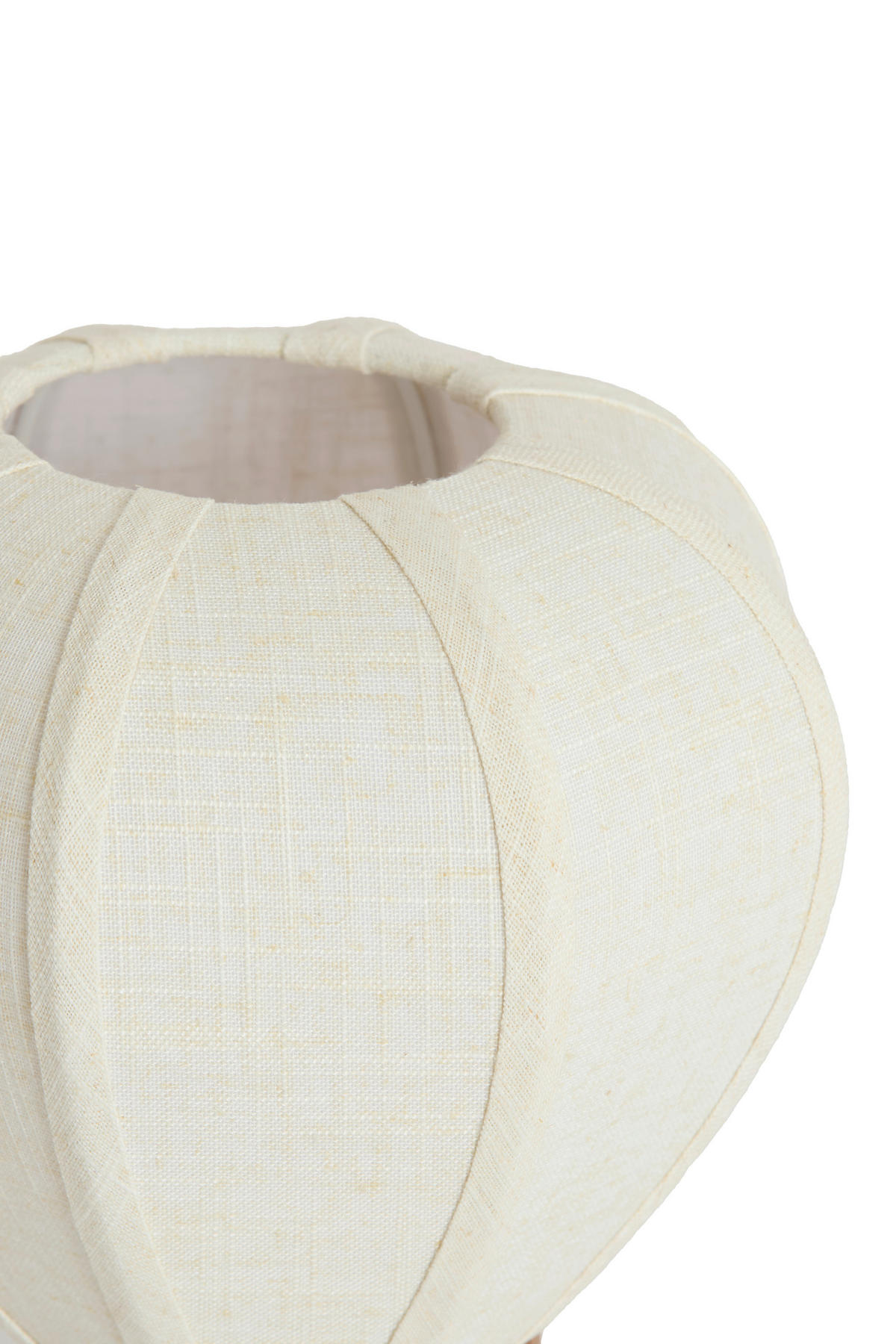 TISCHLEUCHTE Kyzo 23/23,5 cm  - Weiß, ROMANTIK / LANDHAUS, Kunststoff/Textil (23/23,5cm) - Light & Living