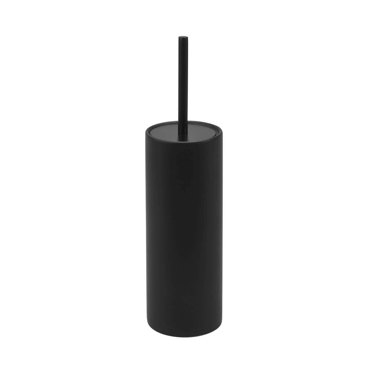GARNITURA TOALETNE ČETKE crna keramika FORTE - crna, Konvencionalno, plastika/keramika (10/38.5cm) - Aquanova