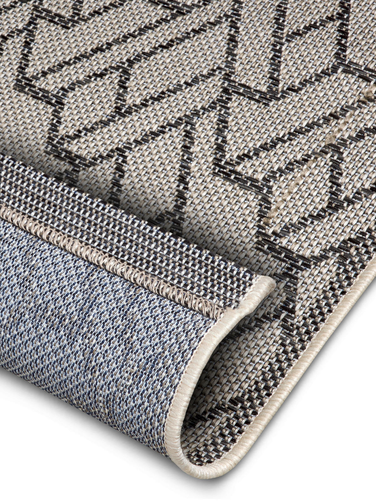 OUTDOORTEPPICH 76/150/150 cm Clyde Grau, Beige  - Beige/Grau, Design, Kunststoff/Textil (76/150/150cm) - Hanse Home