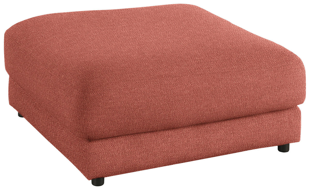 HOCKER in Textil Orange  - Schwarz/Orange, Design, Kunststoff/Textil (100/86/100cm) - Lomoco