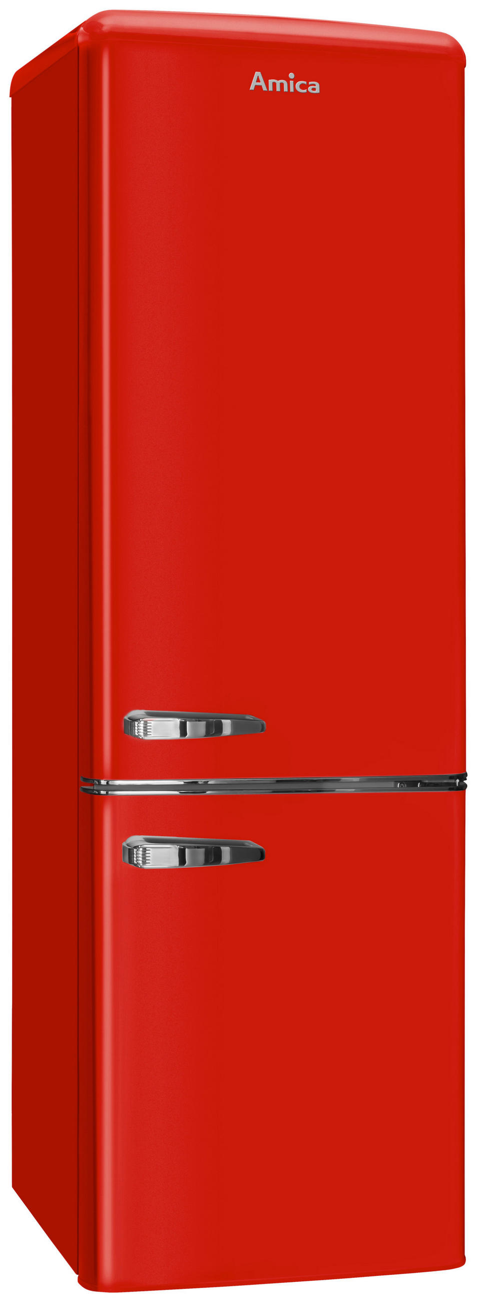 Amica Kühl-Gefrier-Kombination Rot 55x181x61.5 cm