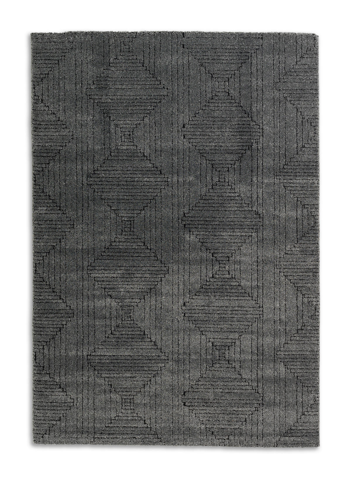 WEBTEPPICH 200/290 cm Pure Design Anthrazit  - Anthrazit, Basics, Textil (200/290cm) - Schöner Wohnen