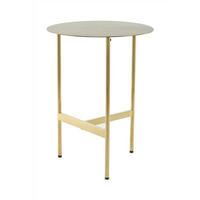 BEISTELLTISCH Goldfarben  - Goldfarben, Design, Metall (40/54/40cm) - Kayoom