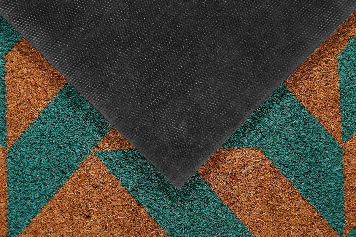 FUßMATTE 45/75 cm Mainstage  - Türkis/Hellbraun, KONVENTIONELL, Kunststoff/Textil (45/75cm) - WECON HOME