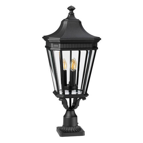 SVETILKA PODNOŽJA  Elstead Cotsln      30.5/78 cm       - črna, Konvencionalno, kovina/steklo (30.5/78cm) - Elstead Lighting