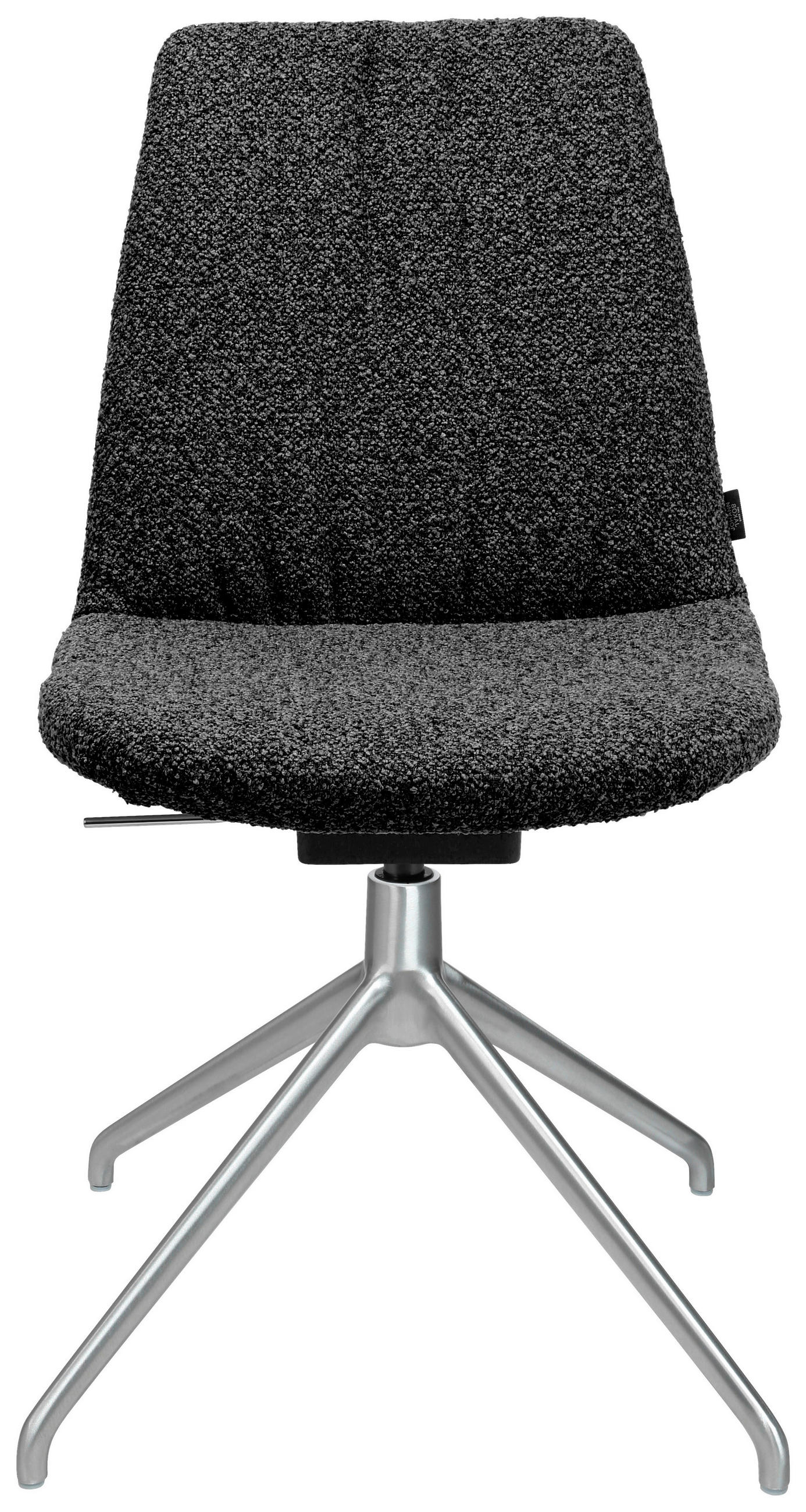 STUHL  in Aluminium Flachgewebe  - Anthrazit/Alufarben, Design, Textil/Metall (46/81,5-84,5/55cm) - Johann Jakob